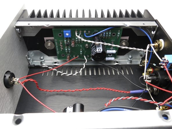 RCA jacks wired grey to IN G and white &amp; red to + IN