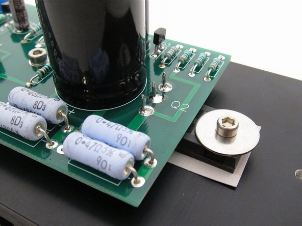 Solder the transistors.