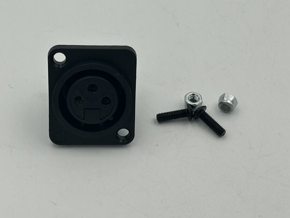 The XLR jack can be oriented two ways.  It is recommended to install it in the orientation shown.