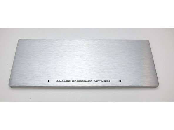 The front panel has holes for the LEDs