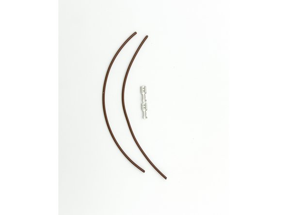 6&quot; of the thick brown wire was used for the switch wiring.