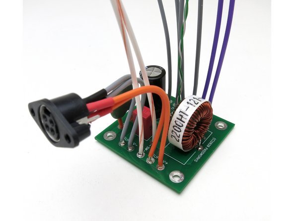 You want to save a little of your insulation from the wires and add that to the legs of the green NTC thermistor to raise it up off the PCB a little - this will help make room for your tools when attaching it to the chassis floor.