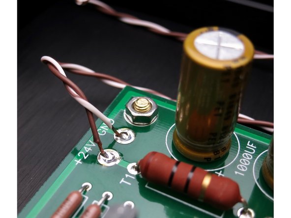 Photo 3 - Power switch wires connected tp PCB