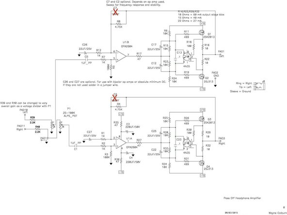 Image 1 - PSU schematic.  There are still parts in the PSU circuit to install.