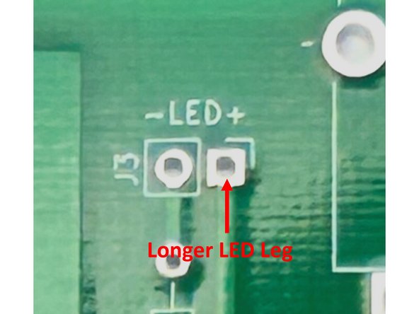 It is important to install the LED in the correct orientation and at the correct length. Please review carefully.