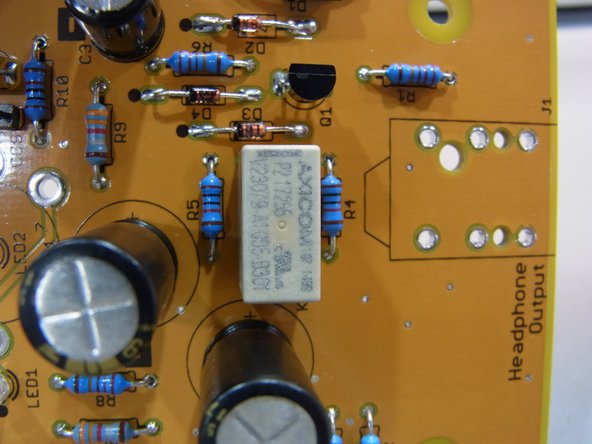 The relay fits on the board as shown. It's pins are keyed and cannot be installed backwards