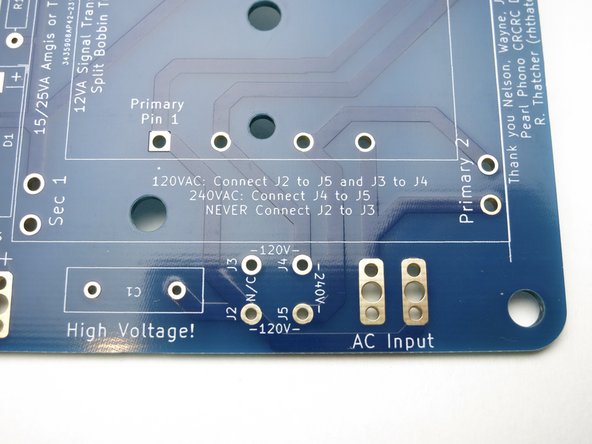 Photo 2 shows the AC input and AC 120/240VAC Jumper positions.
