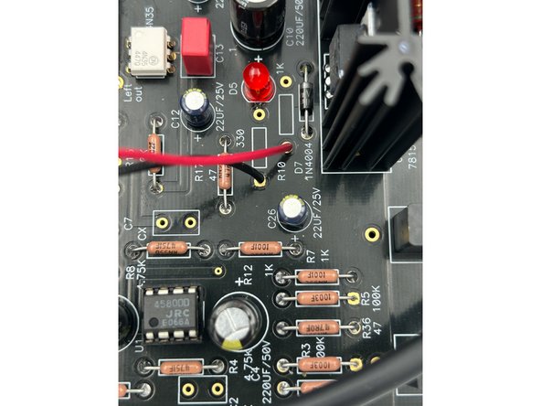 Trim approximately 1&quot;(25mm) from the LED leads.  Strip and re-tin the wires.