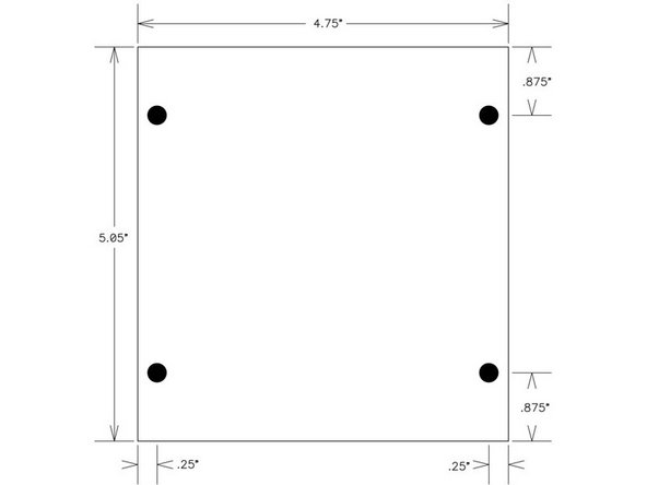 If you want to DIY a base of some sort, here are the PCB dimensions.