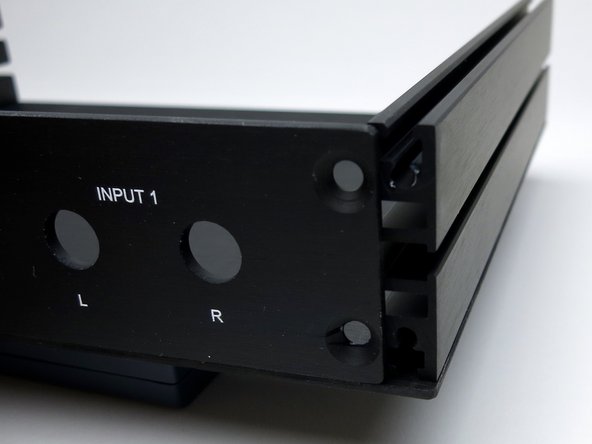 Make sure the holes are aligned with the threaded part of the aluminum extrusion, not the square channel where the nuts go.