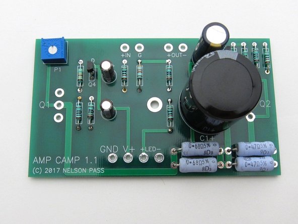 Third image shows: Everything on PCB except the big power transistors.