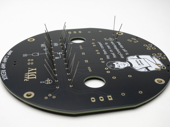 Once properly soldered, trim the leads.