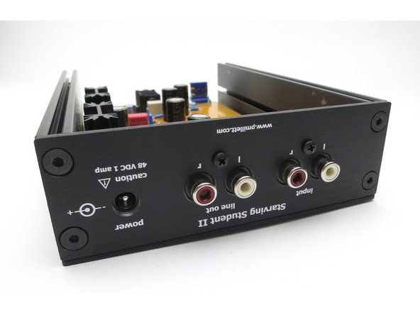 Rear panel attaches with black countersunk screws.