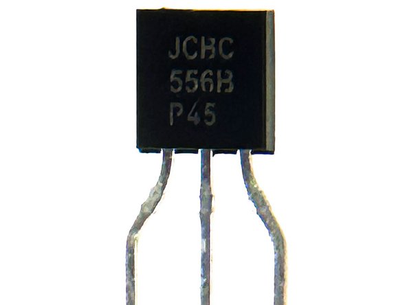 The PNP BJTs for T1, T2, and T3 are on a strip of 6 parts.  That may not always be the situation.  Here is what the case marking looks like along with how it measures in a typical, basic component tester.
