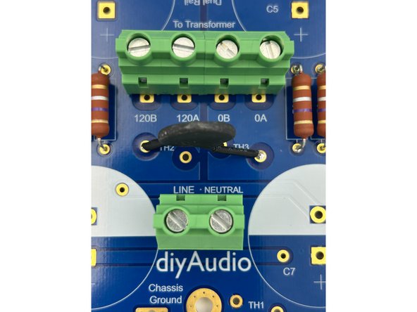 This step applies to 230V mains using a transformer with a dual 115V primaries