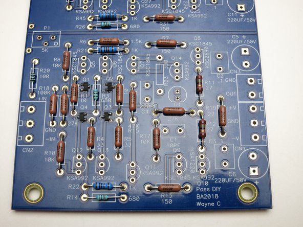Neatness counts, bend the leads so the value is showing on the top and align them in the holes so they read left to right and bottom to top.