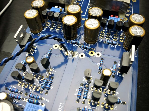 Photo 2 - LED wiring for the power indicator.  A skilled builder will place a current limiting resistor (where did you put it)...