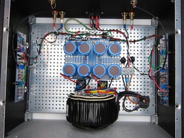 Photo of completed amp.