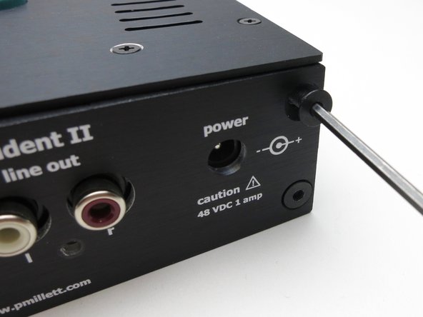 Rear panel attaches with black countersunk screws.