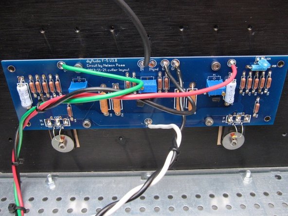 Try to arrange the wires so they are not in the way of the potentiometers. Zip-ties are your friend!