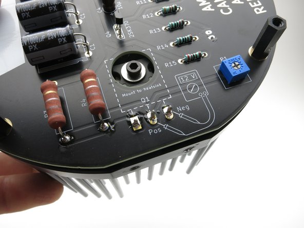 With the PCB attached with all four legs attached,