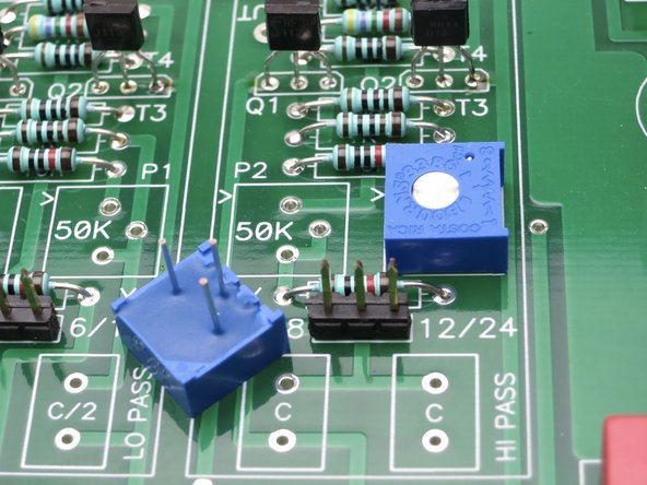 There are 20 potentiometers in this project, take your time and try to get them all lined up.