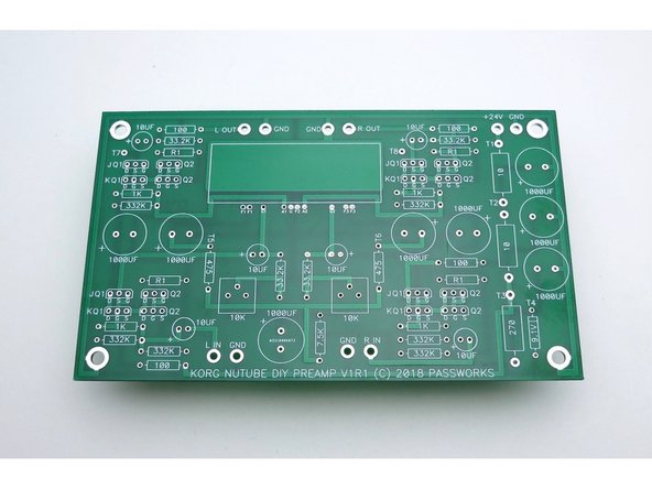 PSU section is stuffed and tested first. Please do not stuff entire PCB at once.