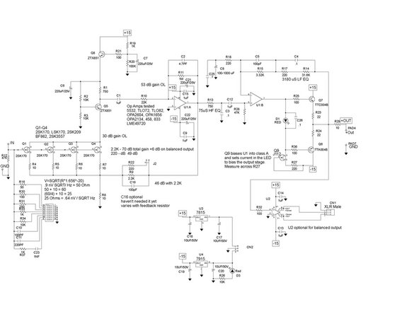 Print this out for reference when building.  Check off components as you measure and stuff them into the board.