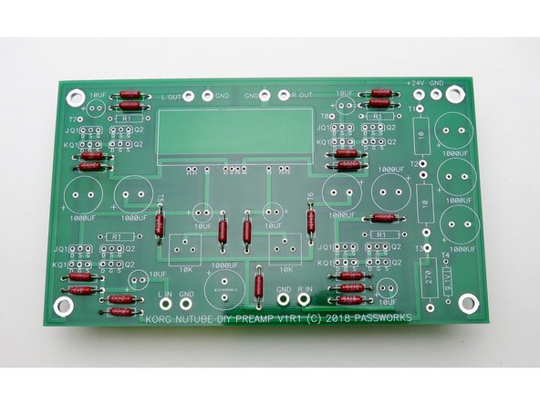 Top to bottom, 100R, 457R, 1K, 7.5K, 33.2K, 332K.
