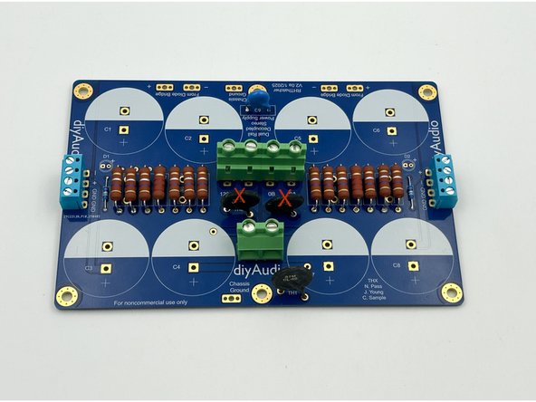 Install C9 - This is a safety-rated cap for spark suppression at turn-on.