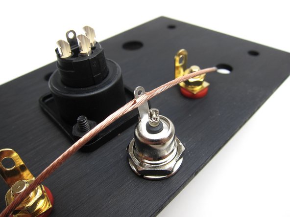 Third image: Align so the tab is up, closer to the XLR