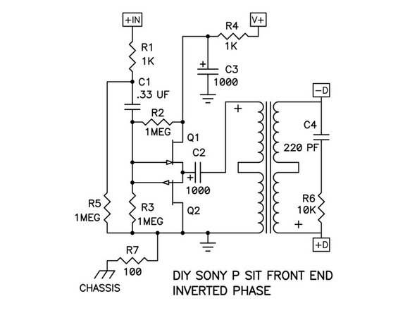 Nelson’s input stage for the P-channel  (hence, &quot;Nelson P&quot;) output stage is included and shown here.