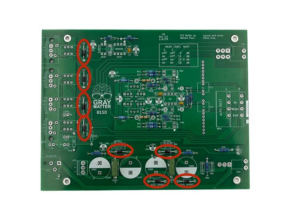 Ensure that you orient the diodes properly!
