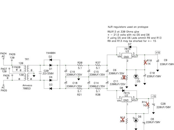 If you have not already, print the schematic for the audio circuit. .pdf files are included in the documents section of the guide.