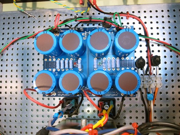 Diode bridges to PSU board.