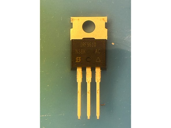 The 610 are the N-Channel MOSFETs.  They will be installed in the Q1 and Q3 locations.  Note - The boards are marked with FQP3N30.  These were the MOSFETs included in the original kits.