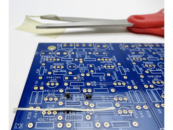 Get some masking or painter's tape and cut into a 2-3&quot; (50-75mm) strip that is very thin.