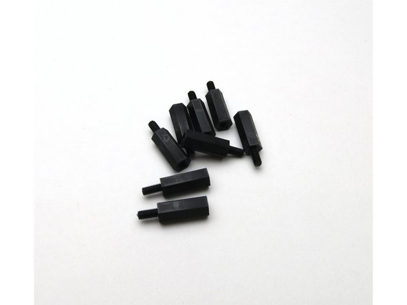 Photo 1 - M3 plastic standoffs, these are the 'legs' the amplifier stands on.