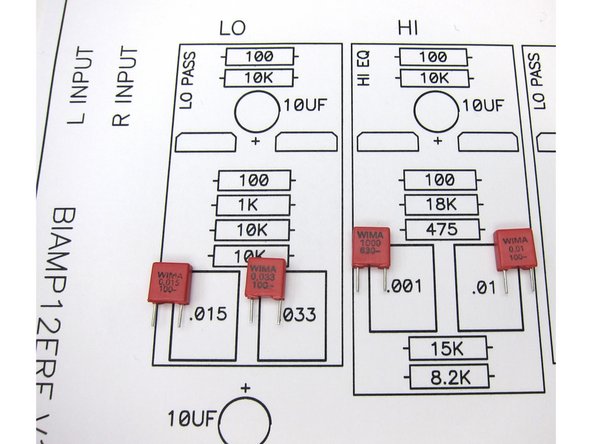 Closer photos of the capacitor locations.
