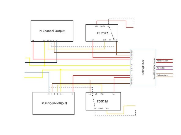 Solder all connections to the output stage boards.
