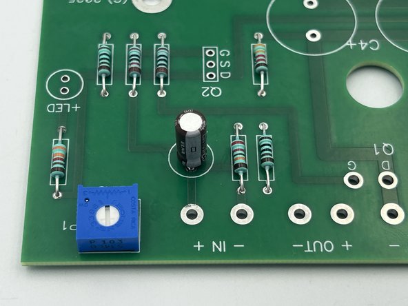 Install the small caps.