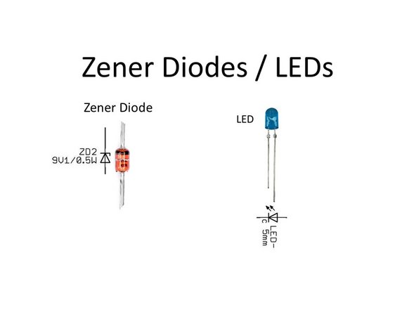 Review the diodes included in the kit.