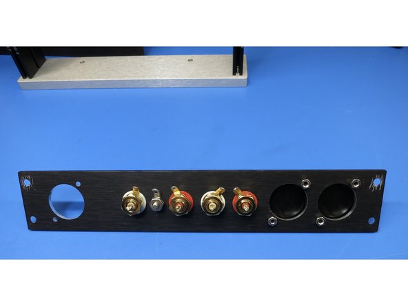 The ground post must touch chassis and it’s very helpful to scrape the anodization off the panel to ensure it touches bare aluminum.