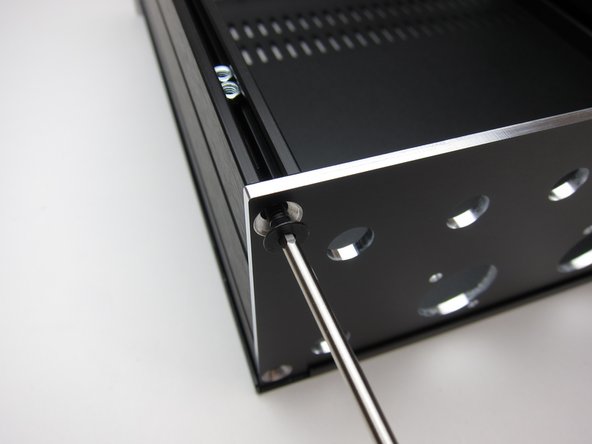 Insert the nuts in to the extrusion before attaching the back panel.