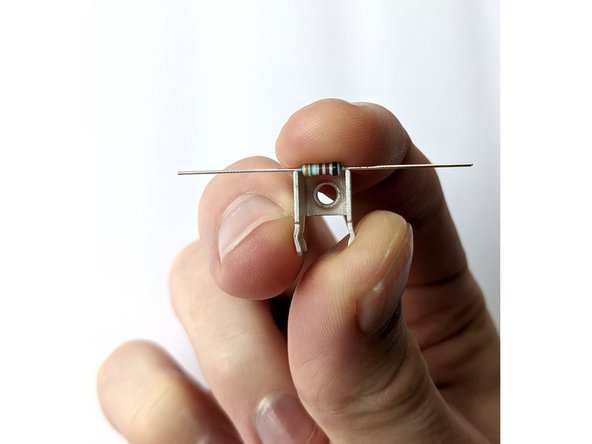 If you use this, the small resistors will be bent perfectly to the solder pads.