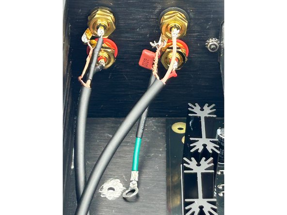 Photo 1 - Input wire prepped for soldering