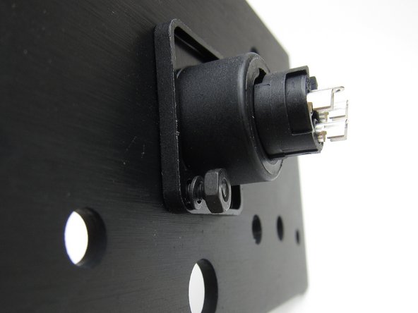 The XLR can mount inside or outside as you desire. Mounting inside will give a flush exterior.