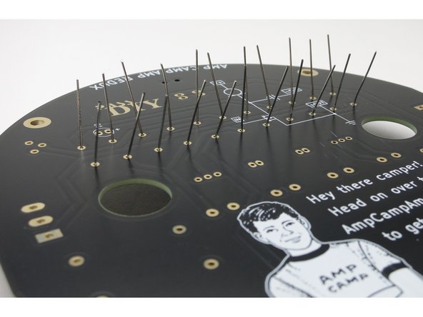 You can solder the resistors one-by-one, or do them all at once.