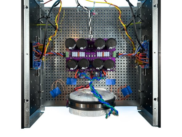 Mount the heatsinks to the perforated baseplate.