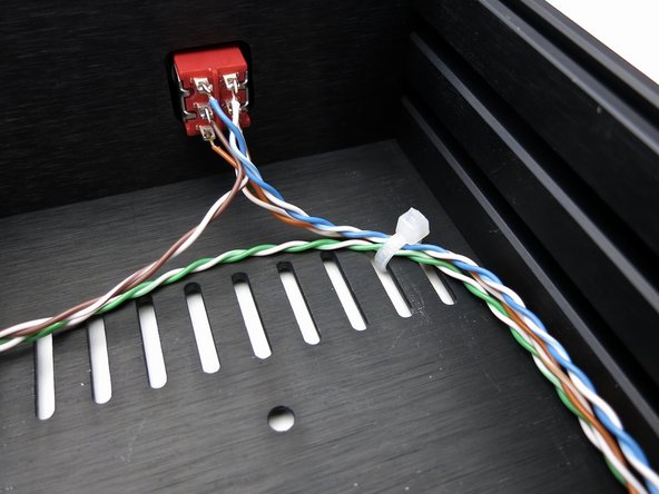 Remember green is input grounds, and go directly to the potentiometer.